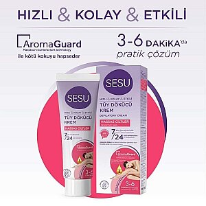 Sesu Tüy Dökücü Krem Hassas Ciltler 40 Ml - 2
