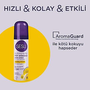 Sesu Tüy Dökücü Sprey Krem Normal Cilt 150 Ml - 3