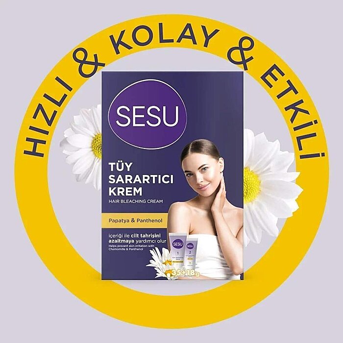 Sesu Tüy Sarartıcı Krem Papatya 53 Gr - 2
