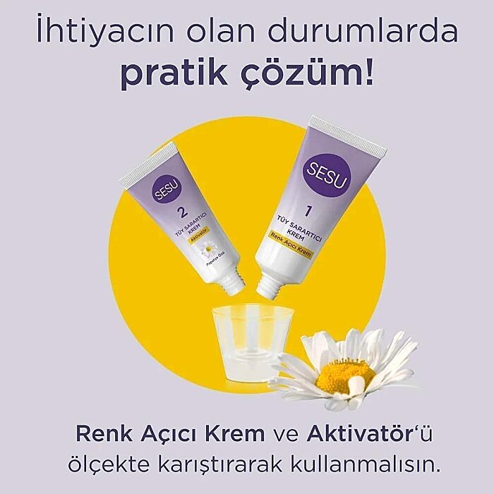 Sesu Tüy Sarartıcı Krem Papatya 53 Gr - 4