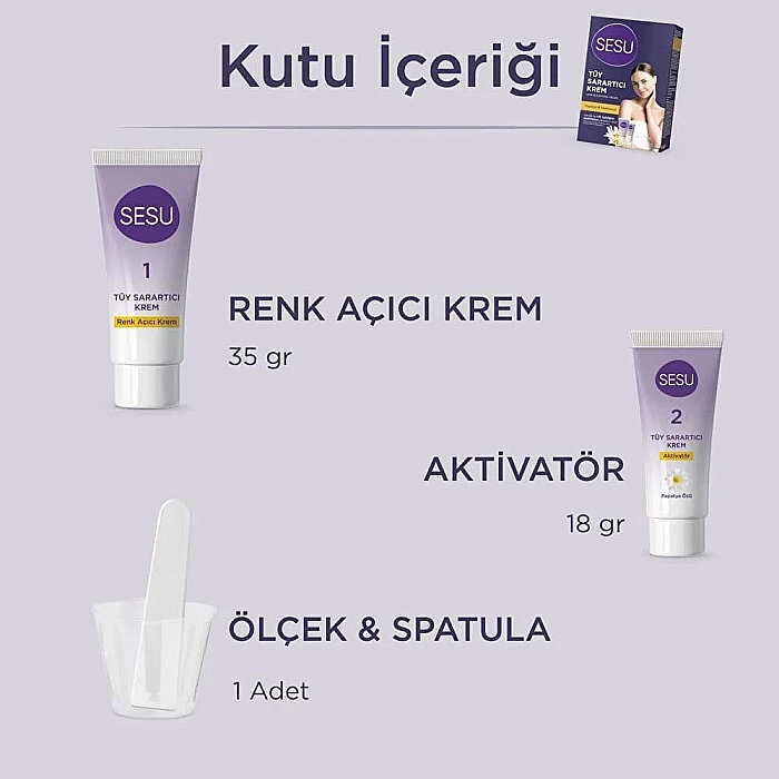 Sesu Tüy Sarartıcı Krem Papatya 53 Gr - 5