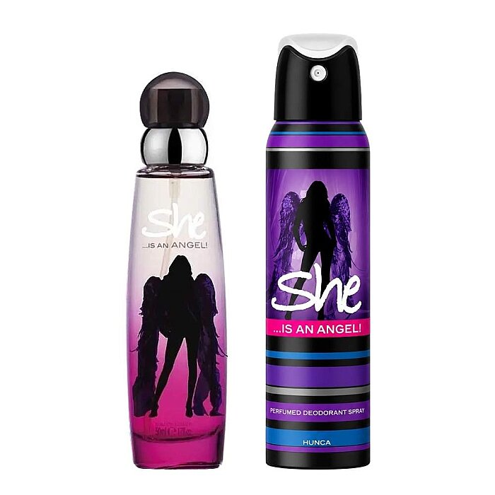 She Is Angel Kadın Parfüm Edt 50 Ml + Deodorant 150 Ml Set - 1