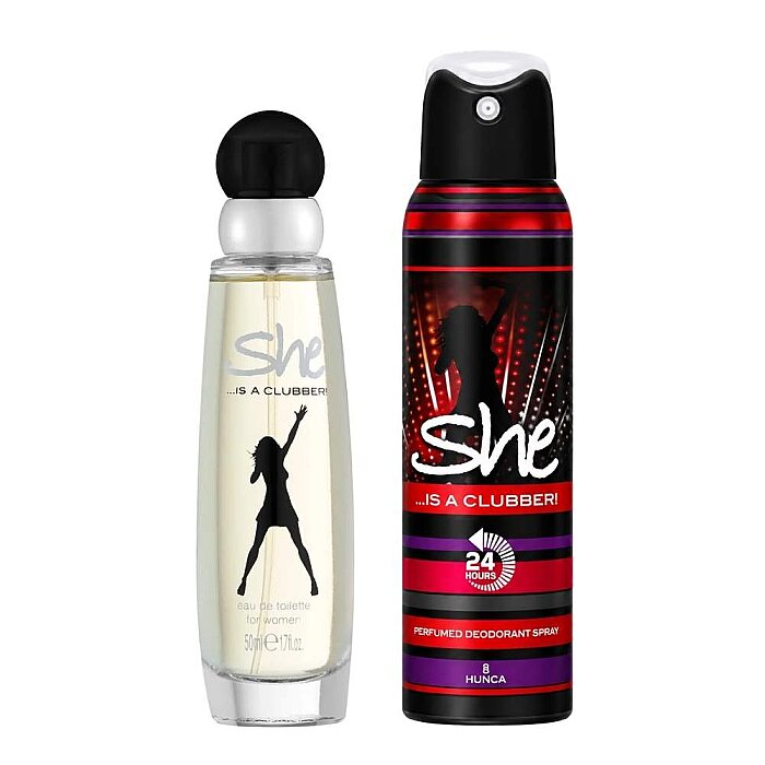 She Is Clubber Kadın Parfüm Edt 50 Ml + Deodorant 150 Ml Set - 1