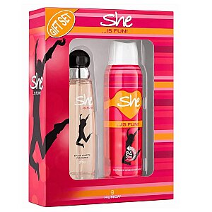 She Is Fun Kadın Parfüm Edt 50 Ml + Deodorant 150 Ml Set - 2