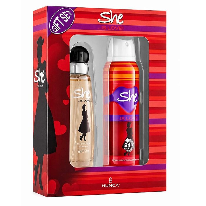 She Is Love Kadın Parfüm Edt 50 Ml + Deodorant 150 Ml Set - 2