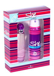 She - She Is Sexy Kadın Parfüm Edt 50 Ml + Deodorant 150 Ml Set