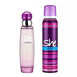 She Is Sexy Kadın Parfüm Edt 50 Ml + Deodorant 150 Ml Set - She