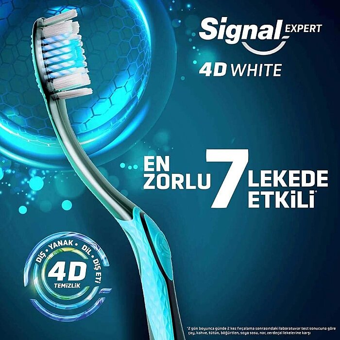 Signal 4D Whitening Medium Diş Fırçası - 2