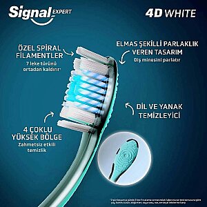 Signal 4D Whitening Medium Diş Fırçası - 4