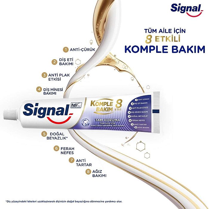 Signal Komple Bakım 8 Etkli Tam Koruma Diş Macunu 75 Ml - 4