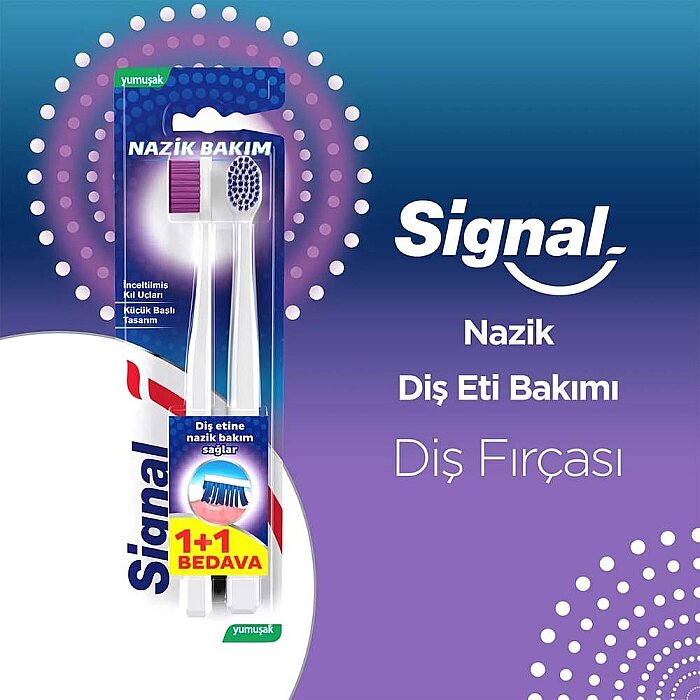 Signal Nazik Diş Eti Diş Fırçası Yumuşak 1+1 - 3