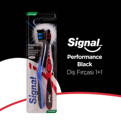 Signal Performance Black Diş Fırçası 1+1