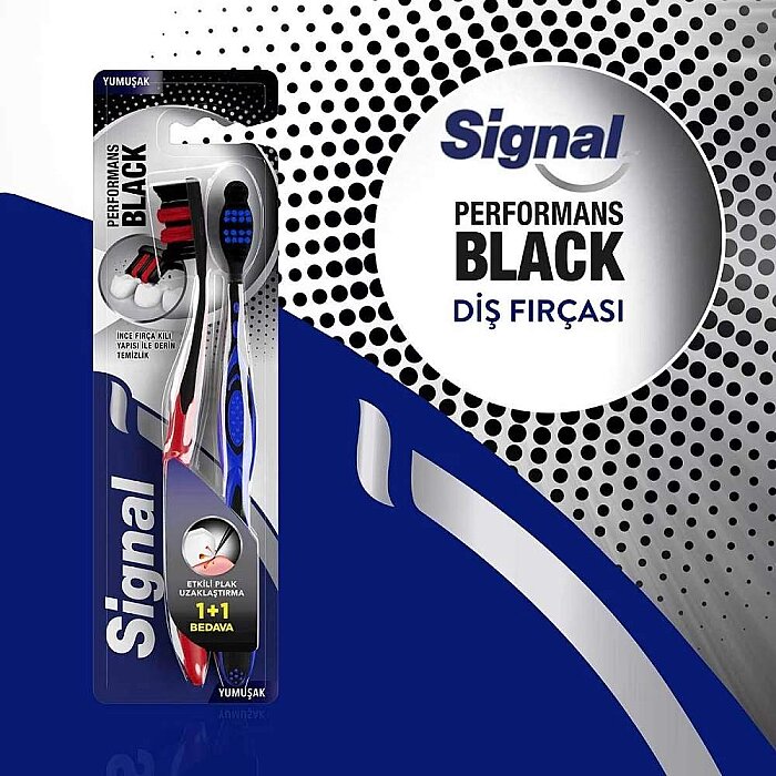 Signal Performance Black Diş Fırçası 1+1 - 2