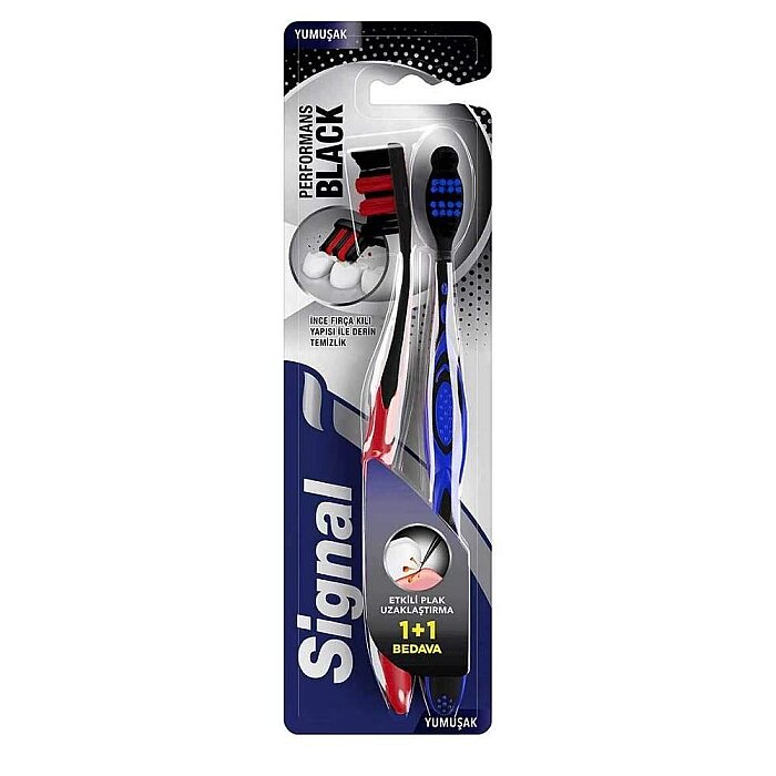 Signal Performance Black Diş Fırçası 1+1 - 1