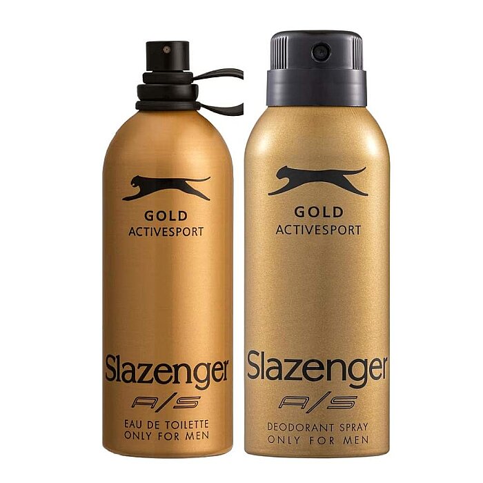 Slazenger Activesport Gold Erkek Parfüm Edt 125 Ml + Deodorant 150 Ml Set - 1
