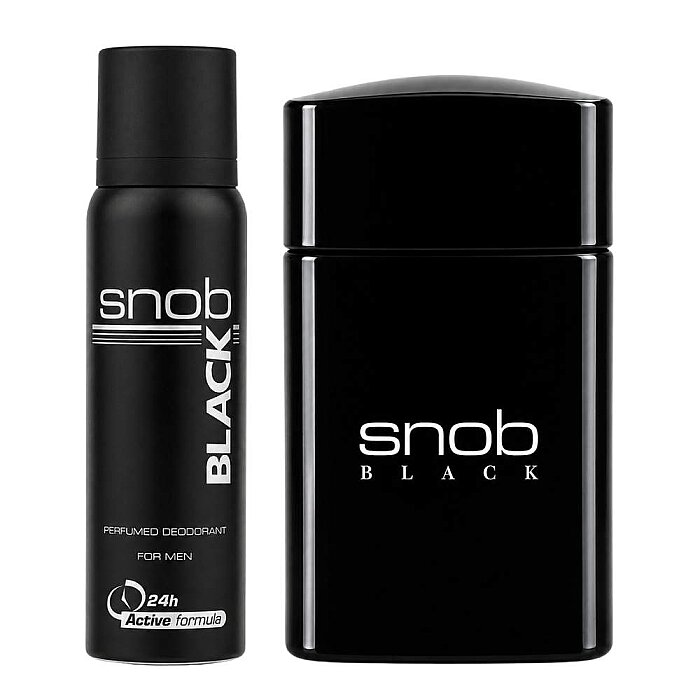 Snob Black Pour Homme Erkek Parfüm Edt 100 Ml + Deodorant 150 Ml Set - 1