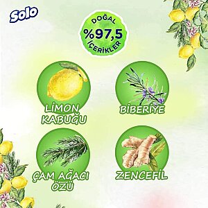 Solo Islak Havlu Doğal Hijyen Biberiye&Limon 3X50 - 3
