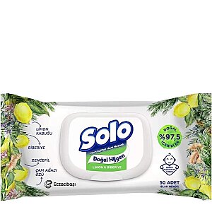 Solo Islak Havlu Doğal Hijyen Biberiye&Limon 3X50 - Solo