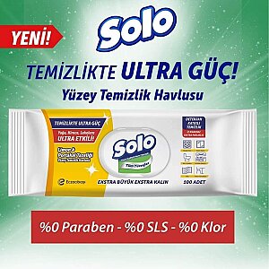 Solo Limon&Portakal Yüzey Temizleme Mendili 100'lü - 2