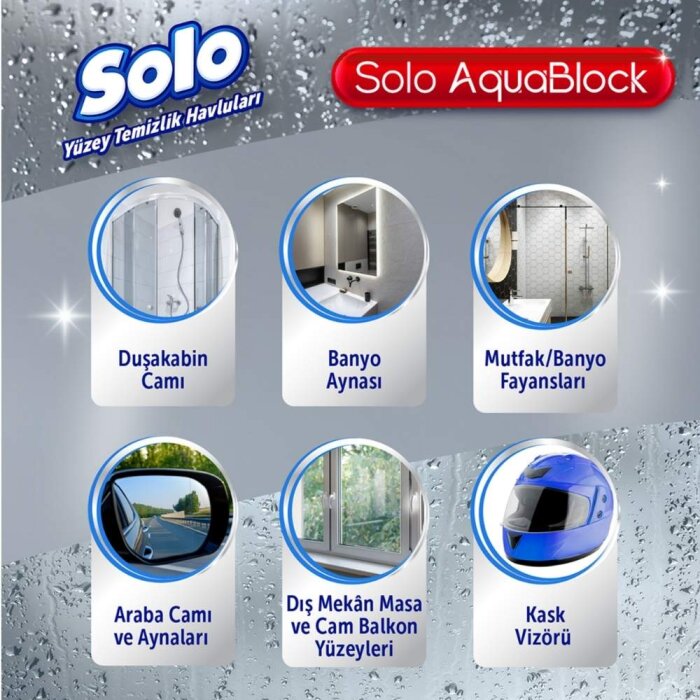 Solo Ultra Güç Aquablock Yüzey Temizlik Havlusu 30'lu - 6