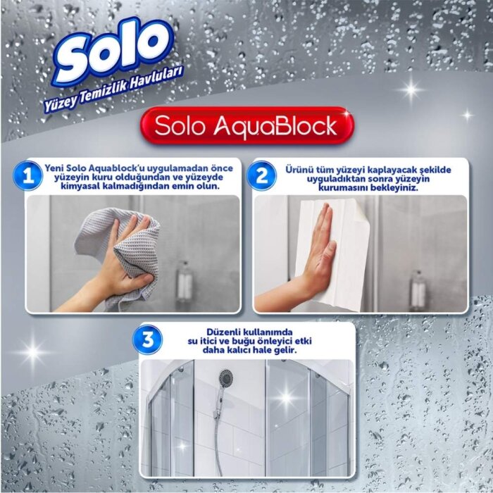 Solo Ultra Güç Aquablock Yüzey Temizlik Havlusu 30'lu - 4