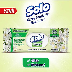 Solo Yüzey Temizleme Mendili 100'lü Bahar Çiçekleri - 3