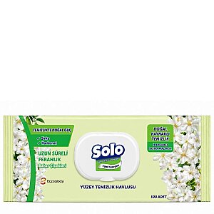 Solo Yüzey Temizleme Mendili 100'lü Bahar Çiçekleri - Solo