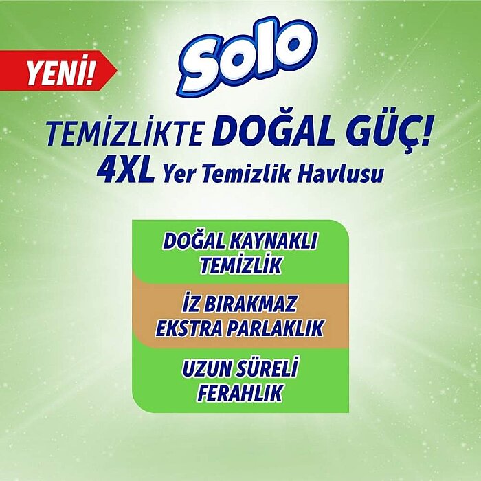 Solo Yüzey Temizleme Mendili 50'li Mop Beyaz Sabunlu - 4
