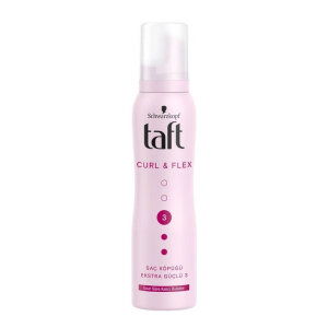 Taft Curl&Flex Mousse Ekstra Güçlü Saç Köpüğü 150 Ml - Taft