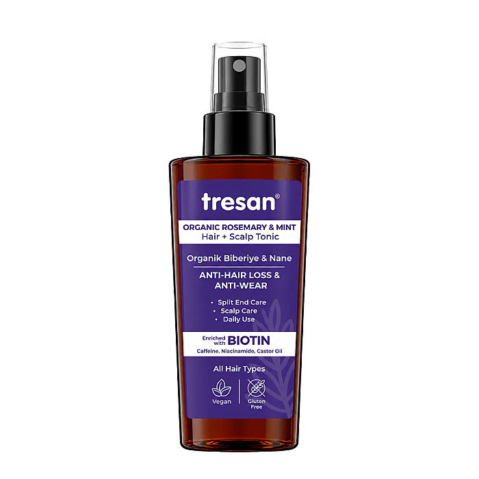 Tresan Organik Biberiye & Nane Dökülme ve Yıpranma Karşıtı Saç Toniği 125 Ml - 1