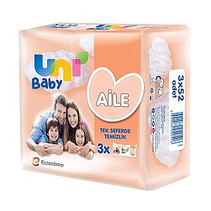 Uni Baby Aile Islak Havlu 3x52'li - 2