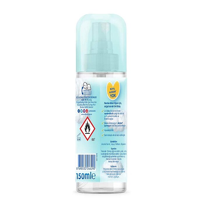 Uni Baby Bebek Kolonyası Çiçeksi Ferahlık 150 Ml - 2
