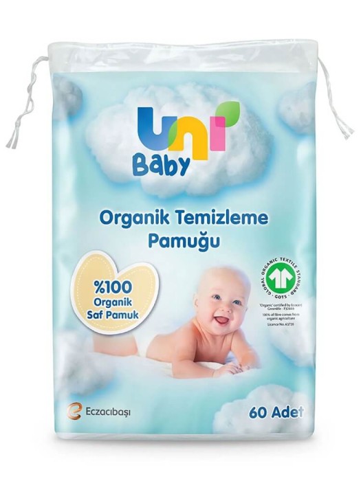 Uni Baby Bebek Temizleme Pamuğu 60'lı