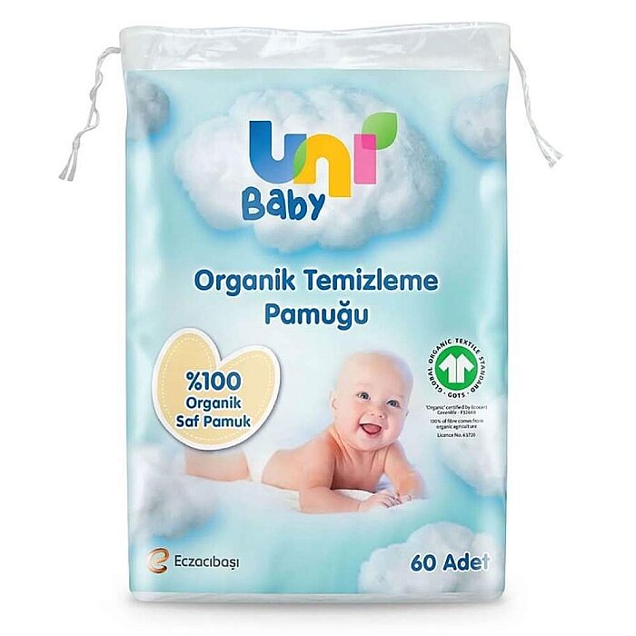 Uni Baby Bebek Temizleme Pamuğu 60'lı - 1