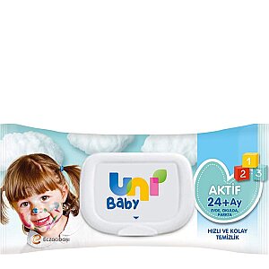 Uni Baby Islak Cep Mendili Aktif 3x15 - Uni