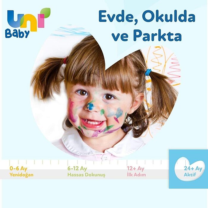 Uni Baby Islak Havlu Aktif 24+Ay 3x52'li - 4