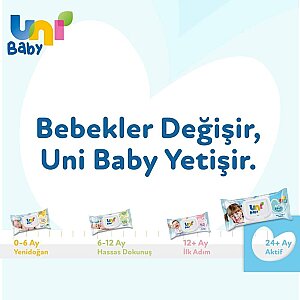 Uni Baby Islak Havlu Aktif 24+Ay 3x52'li - 5