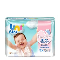 Uni Baby Islak Havlu İlk Adım 12+ Ay 52x3'lü - Thumbnail