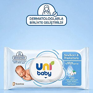 Uni Baby Newborn&Premature Islak Havlu 40'lı - 2