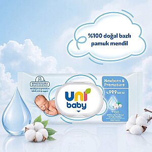 Uni Baby Newborn&Premature Islak Havlu 40'lı - 4