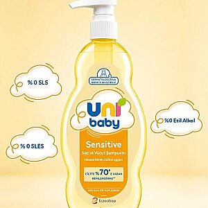 Uni Baby Sensitive Saç ve Vücut Şampuanı 900 Ml - 3