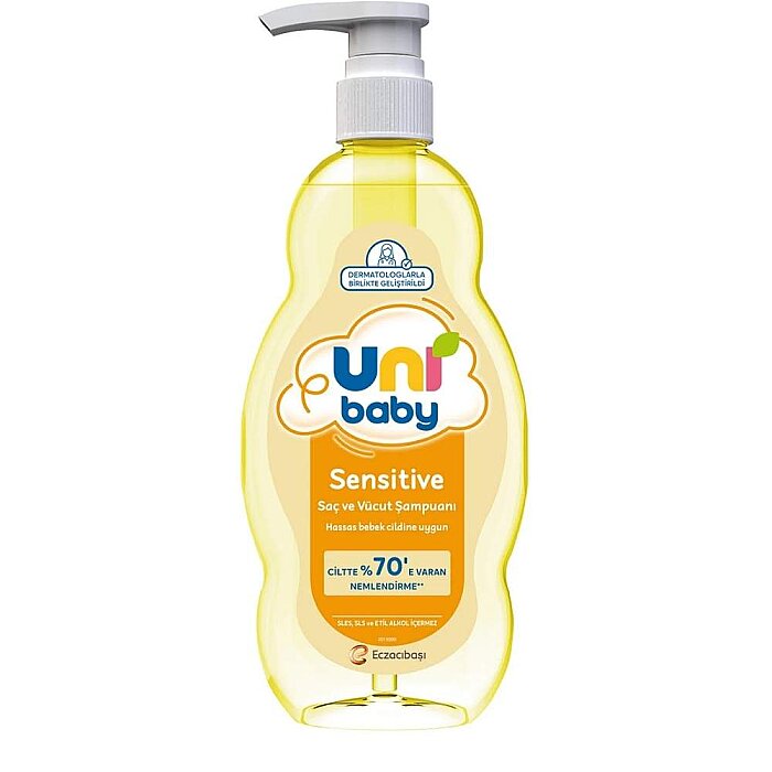 Uni Baby Sensitive Saç ve Vücut Şampuanı 900 Ml - 1