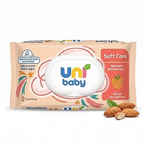 Uni Baby Soft Care Badem Yağlı Islak Havlu 90'lı - 2