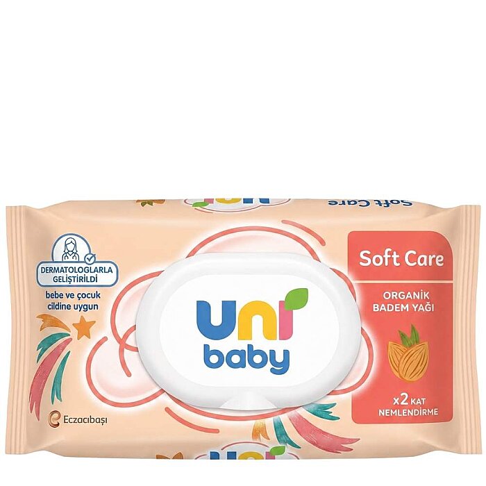 Uni Baby Soft Care Badem Yağlı Islak Havlu 90'lı - 1