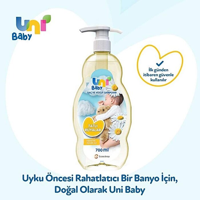 Uni Baby Tatlı Rüyalar Şampuan 700 Ml - 3