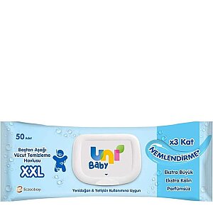 Uni Baby Vücut Temizleme XXL Havlu 50'li - Uni