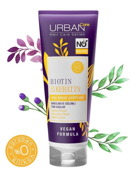 Urban Care Biotin&Keratin Sülfatsız Şampuan 250 Ml