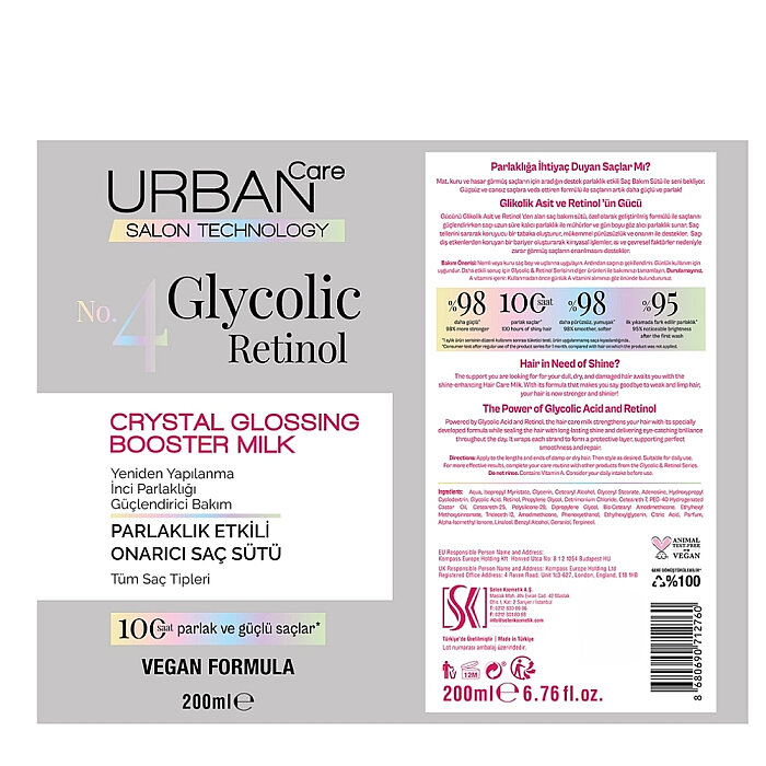 Urban Care Glycolic Retinol Booster Milk 200 Ml - 3