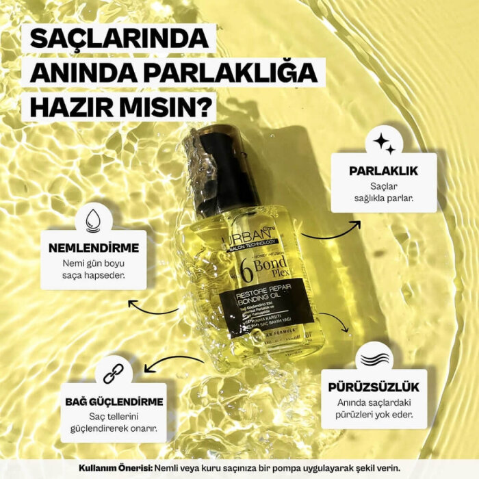 Urban Care No 6 Bond Plex Saç Bakım Yağı 100 Ml - 4