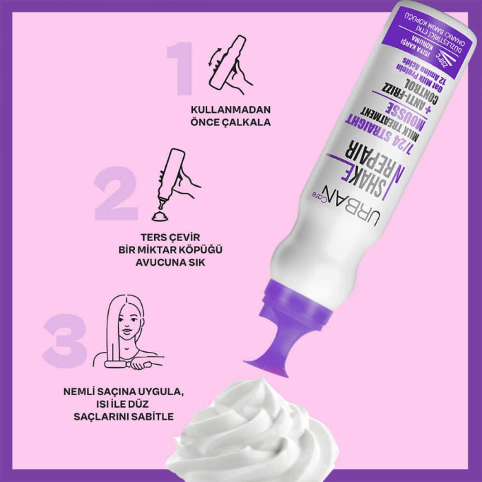 Urban Care Shake N Repair 7/24 Heat Protection Saç Bakım Köpüğü 150 Ml - 4